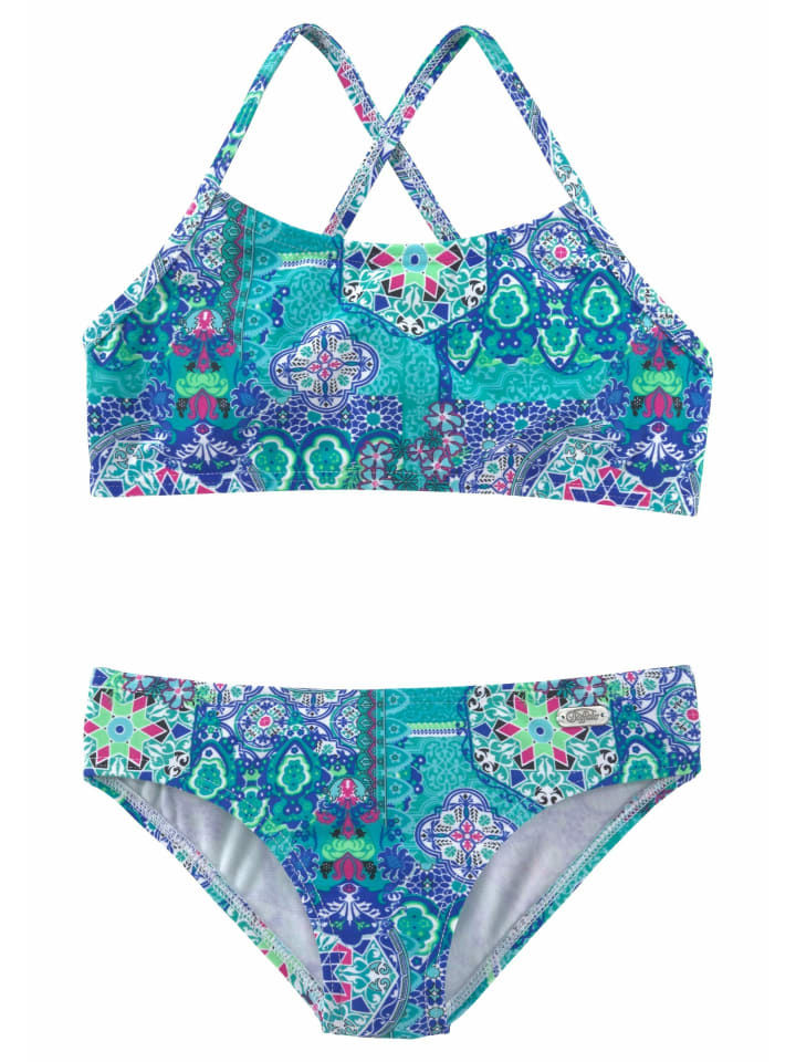 Buffalo Bustier-Bikini in türkis-bedruckt günstig kaufen
