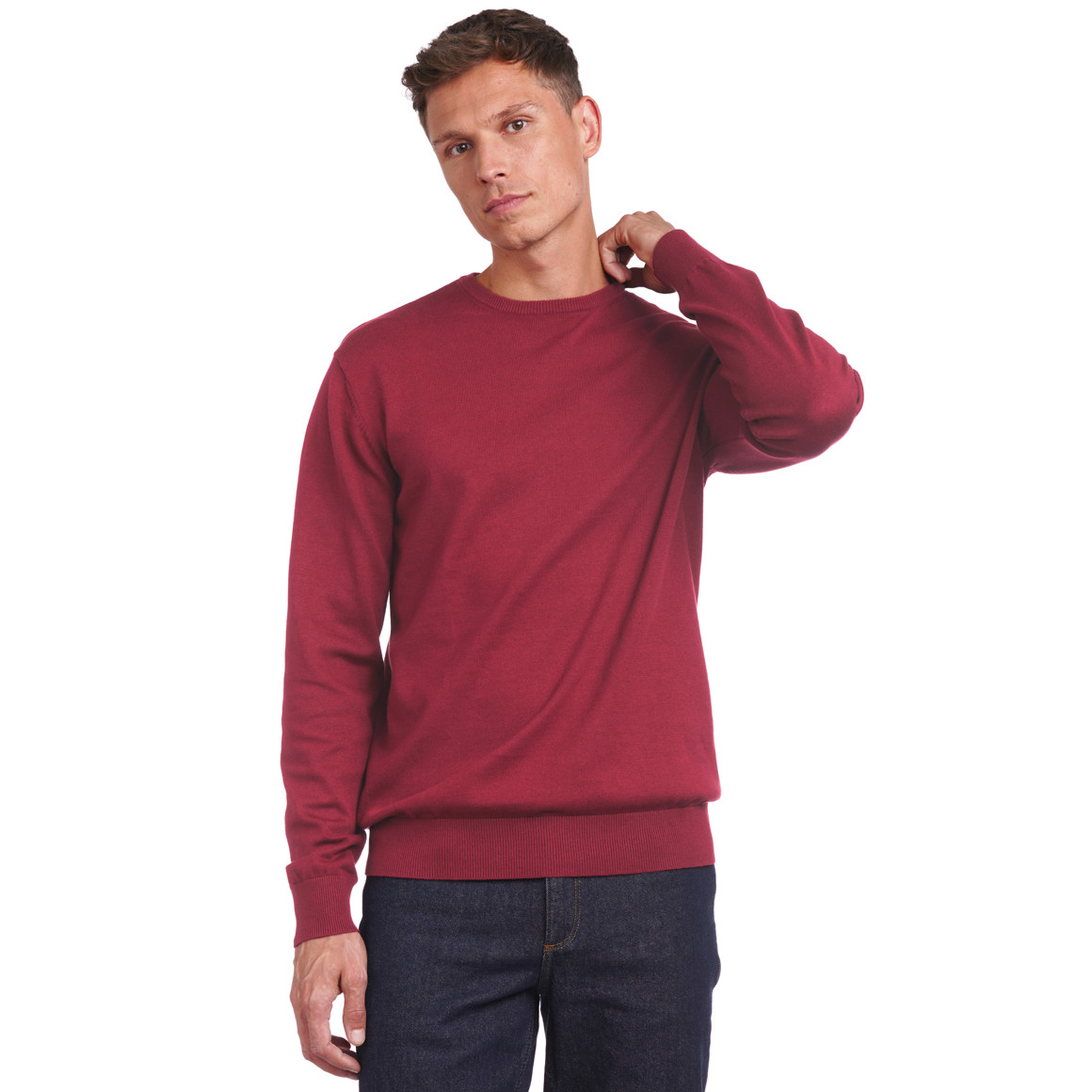 Herren Feinstrickpullover mit Rundhals