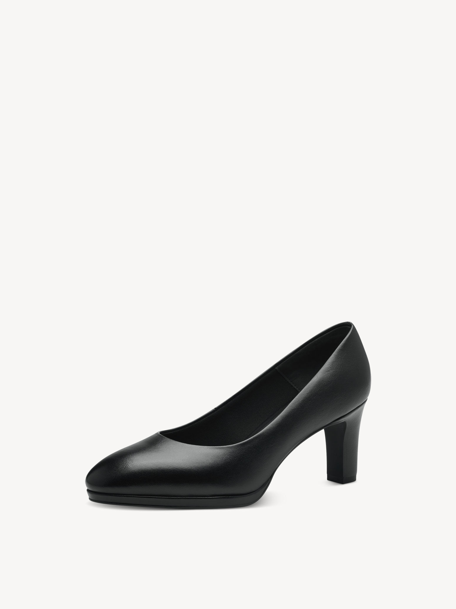 Escarpin en cuir - noir
