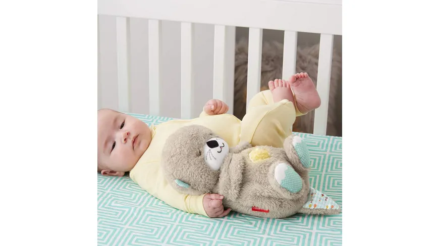 Fisher-Price Schlummer-Otter, Plüsch-Tier Baby, Spieluhr, Kuscheltier