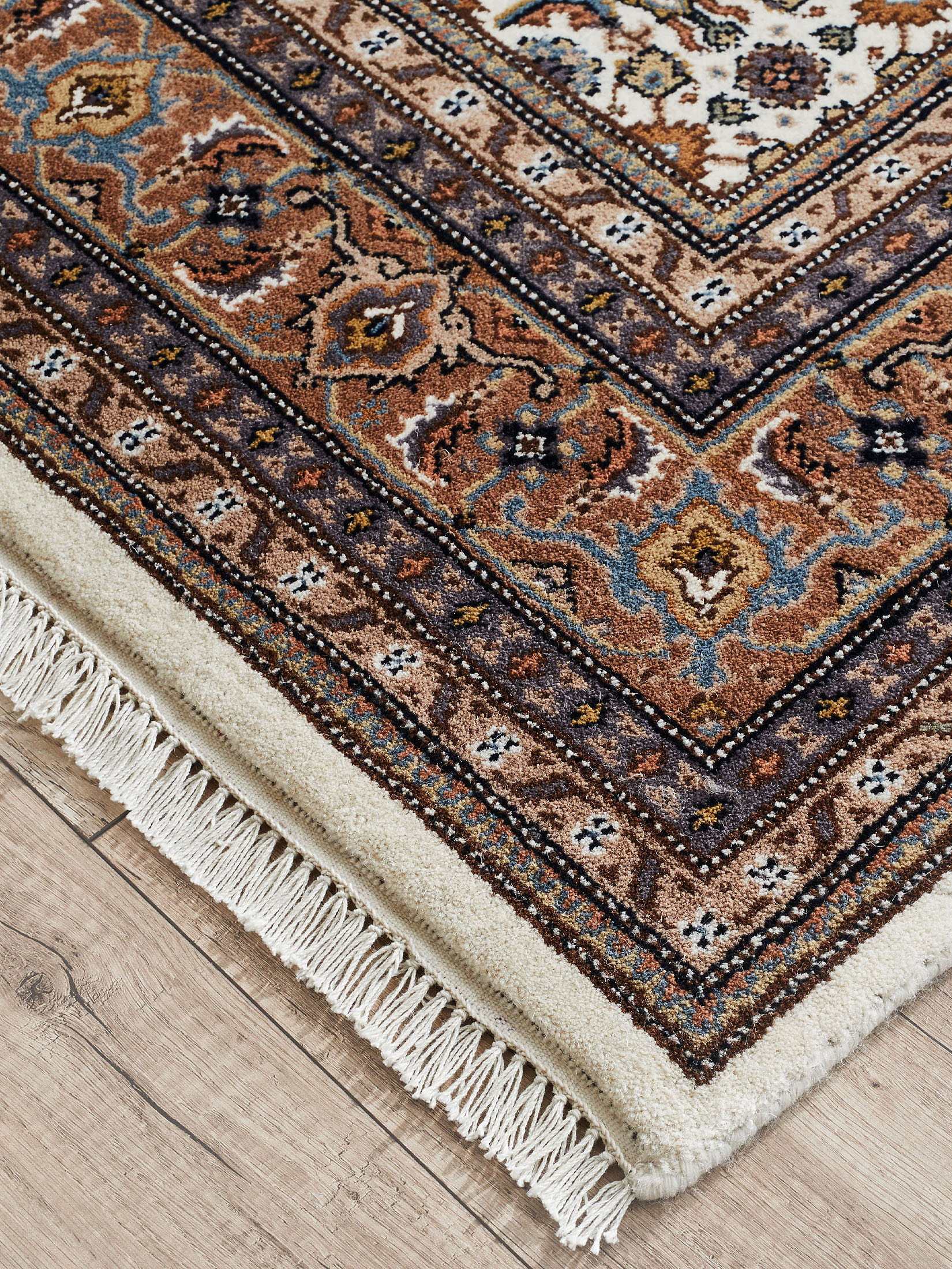Kanpur Herati Orient-Teppich, Creme