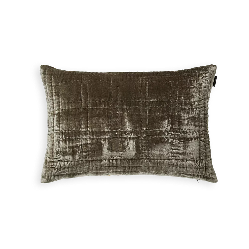 Housse de coussin House of Rituals Collection Saigon, en velours de soie viscose, 60 x 40 cm