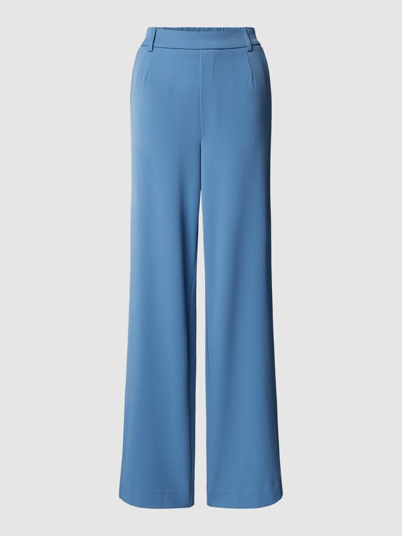 Stoffhose mit Paspeltaschen am Gesäß Modell 'VARONE' in rauchblau