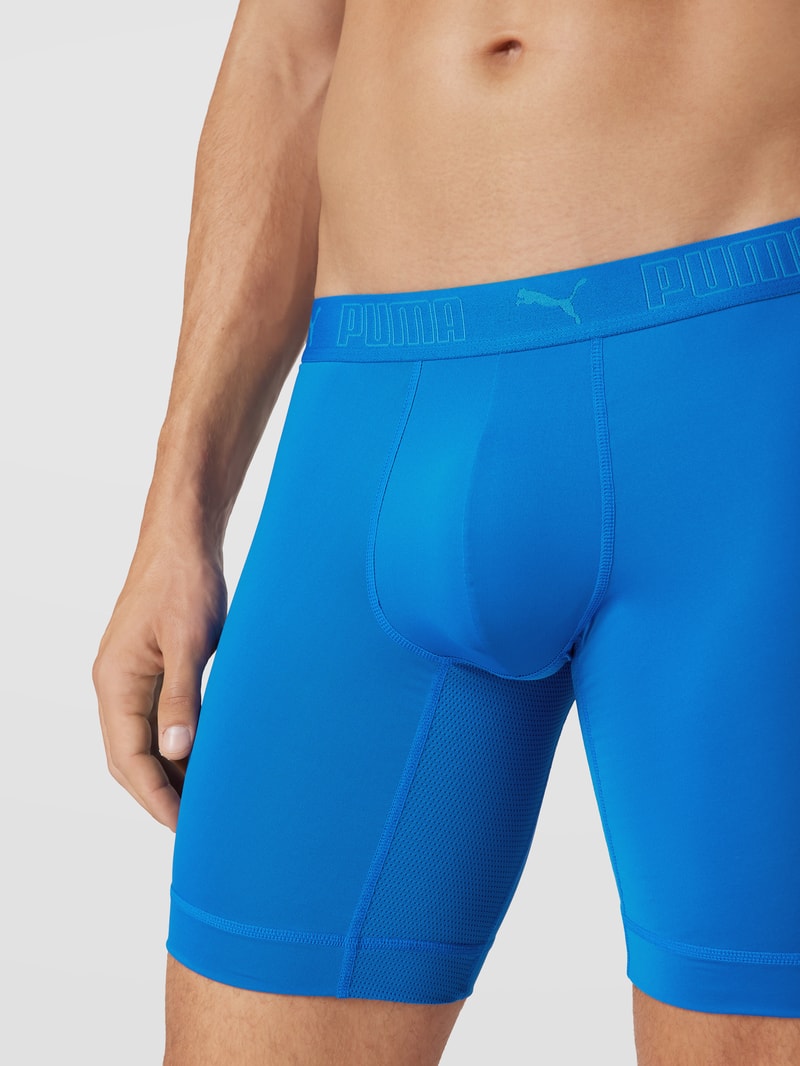 Boxershorts mit elastischem Logo-Bund im 2er-Pack Modell 'Sport' in blau
