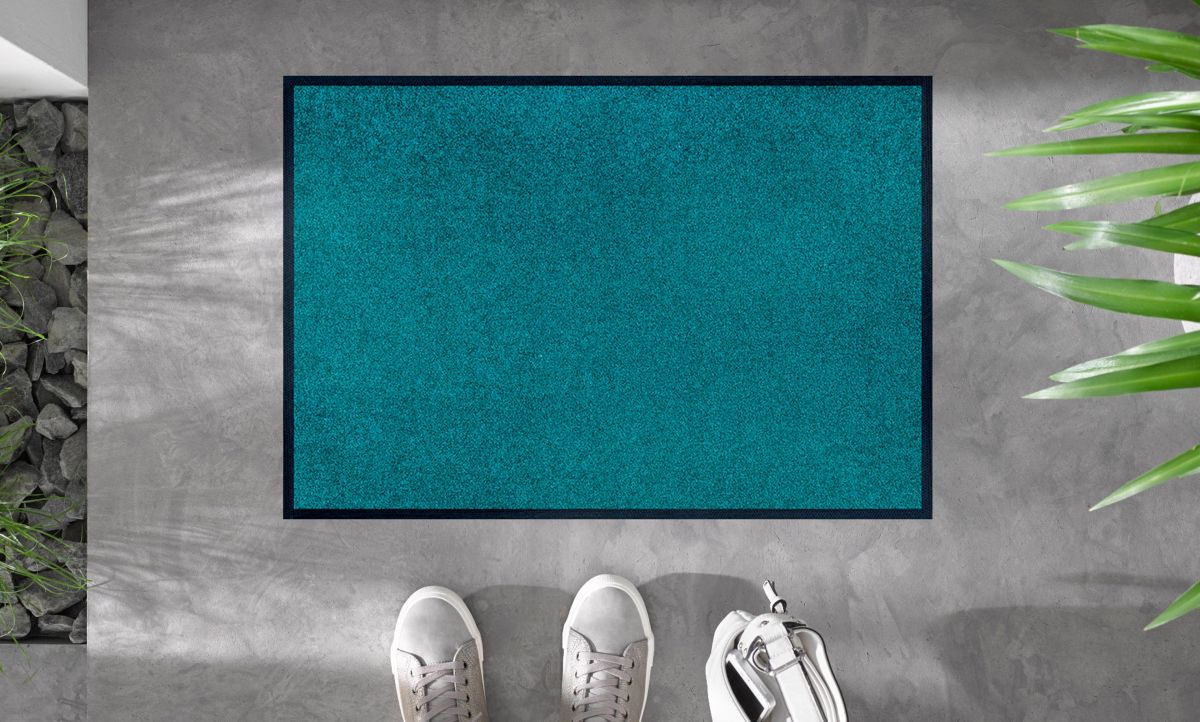 Fußmatte wash dry Trend-Colour Pfauengrün 40 x 60 cm