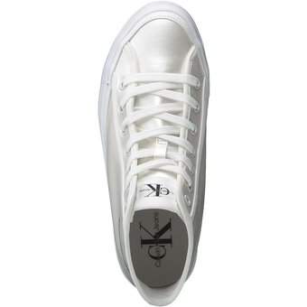 Calvin Klein Bold Vulc Flatf Mid Laceup in weiß