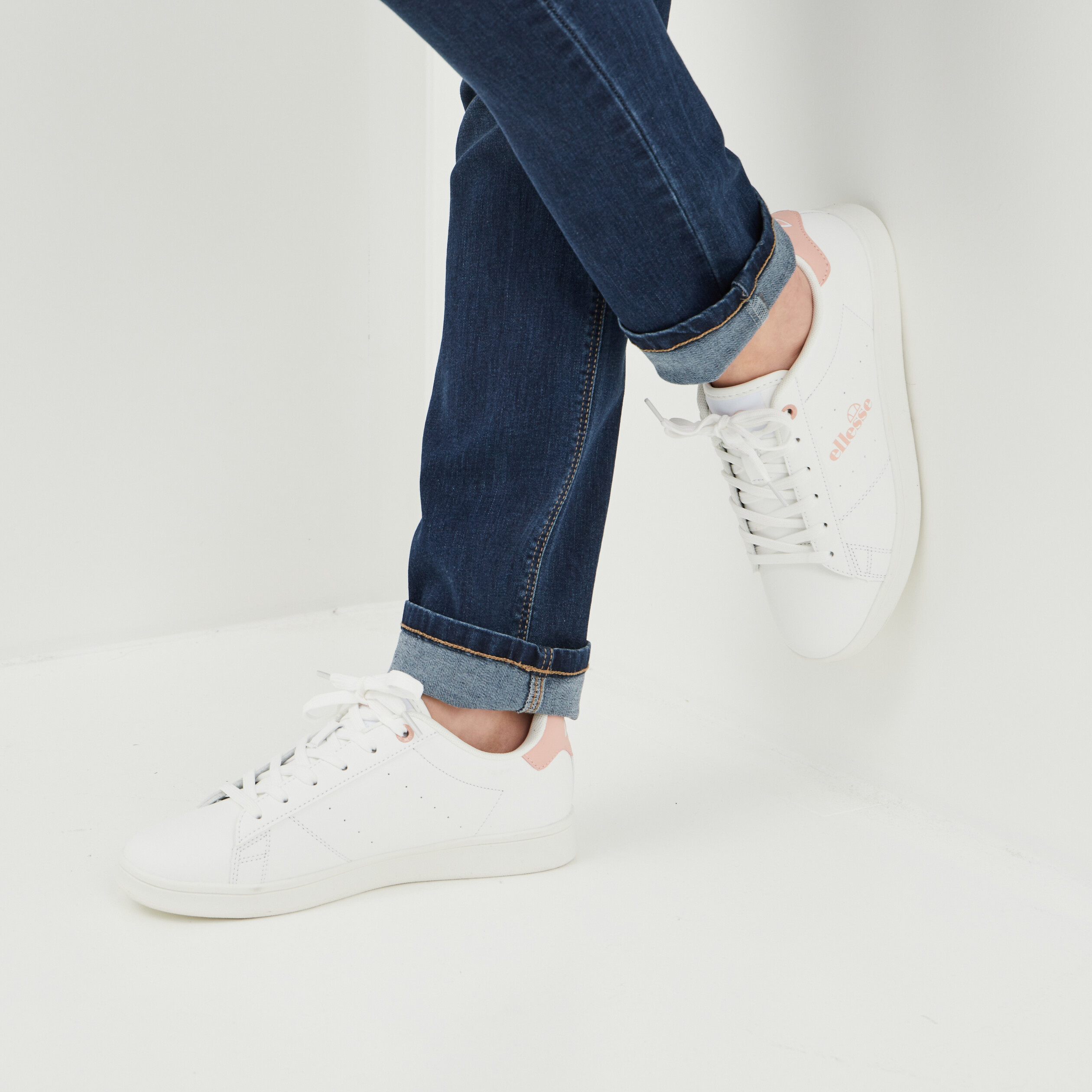Tennis à lacets Ellesse blanc femme | La Halle