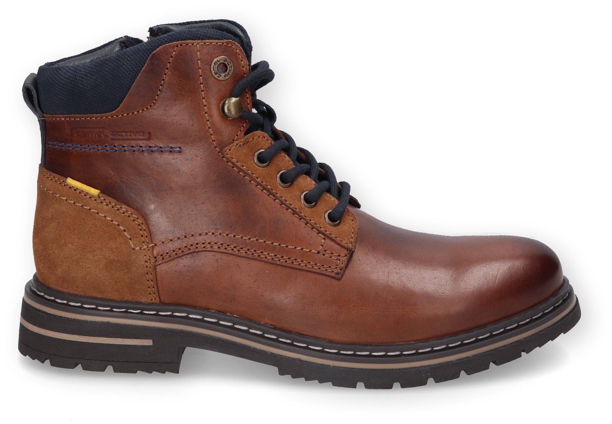 camel active Schnürschuh mit Innenreißverschluss