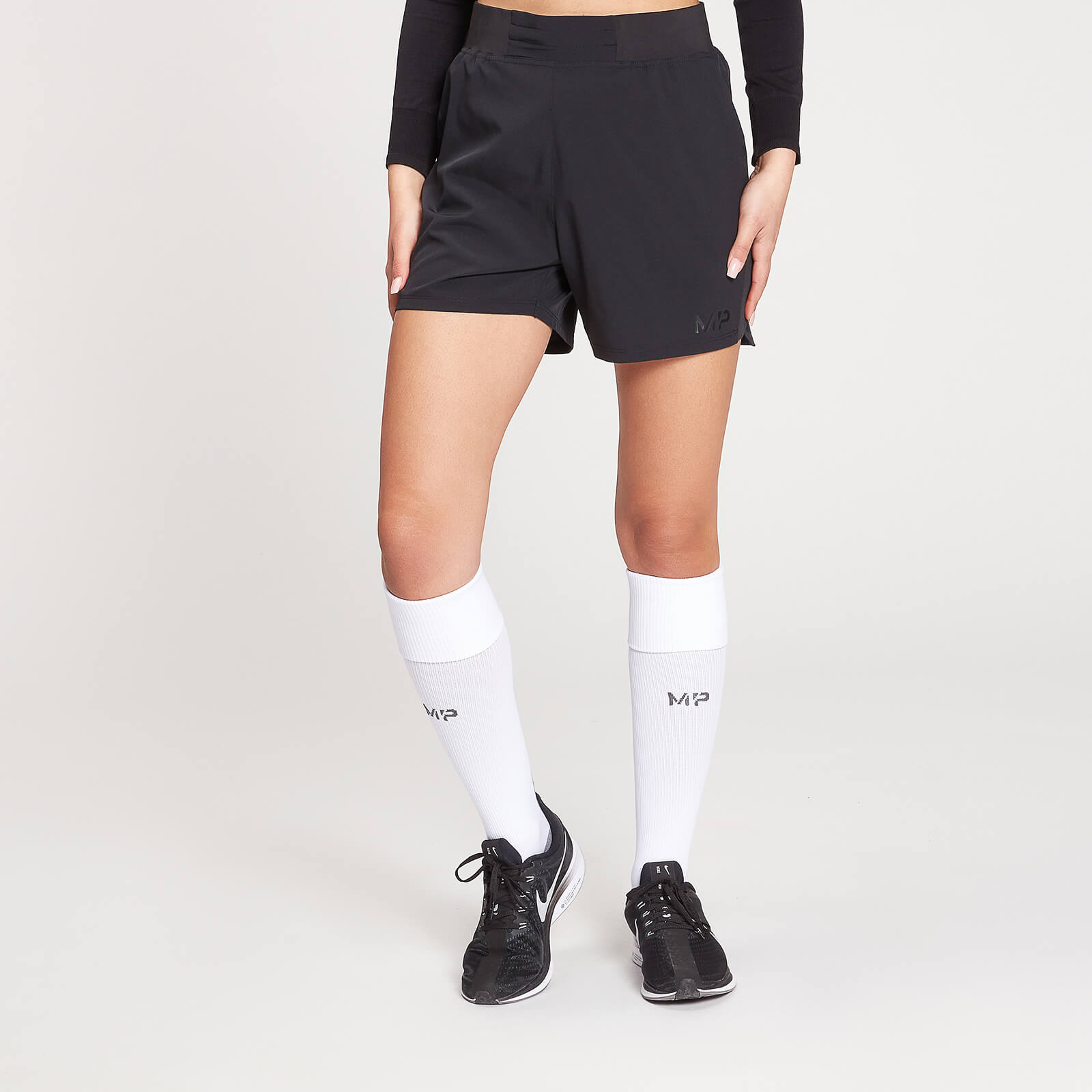 Chaussettes de football pleine longueur MP – Blanc