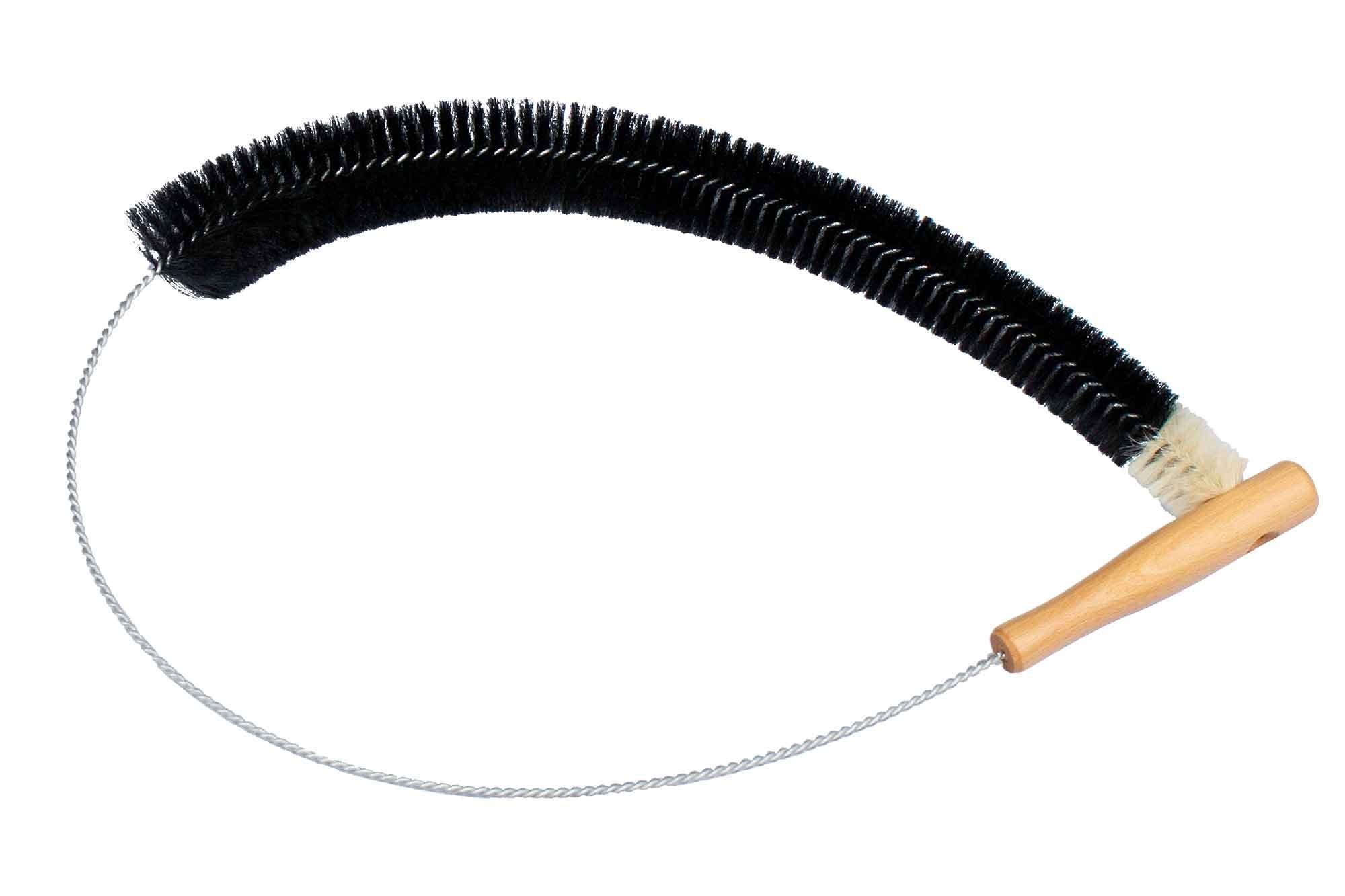 Muxel Reinigungsbürste Ziegenhaar Heizkörperbürste - Die Bürste mit lange, Heizkörper fast aller Arten, (Komplett für Ihre Heizung, 1-tlg., Lange flexible Bürste 120 cm lang), Reinigt gründlich auch an unzugänglichen Stellen wie zum Beispiel Staubsau