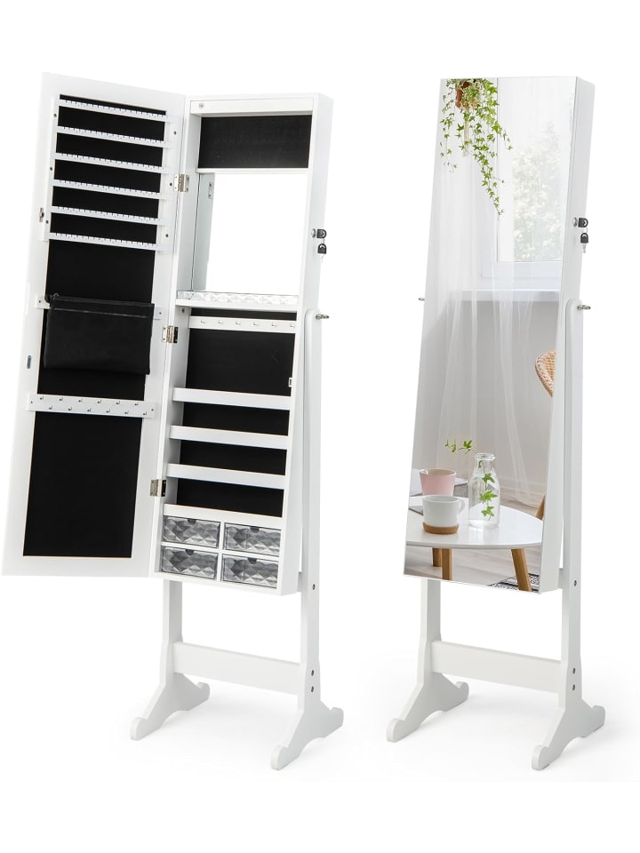 COSTWAY Schmuckschrank in Weiß günstig kaufen 36 cm