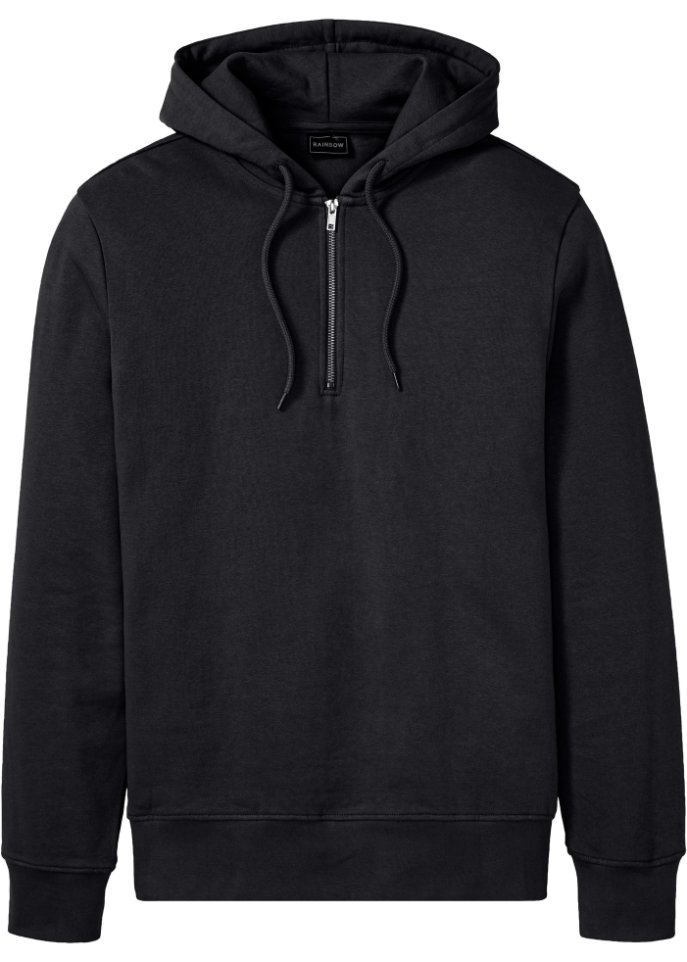 Kapuzensweatshirt mit Reißverschlussöffnung
