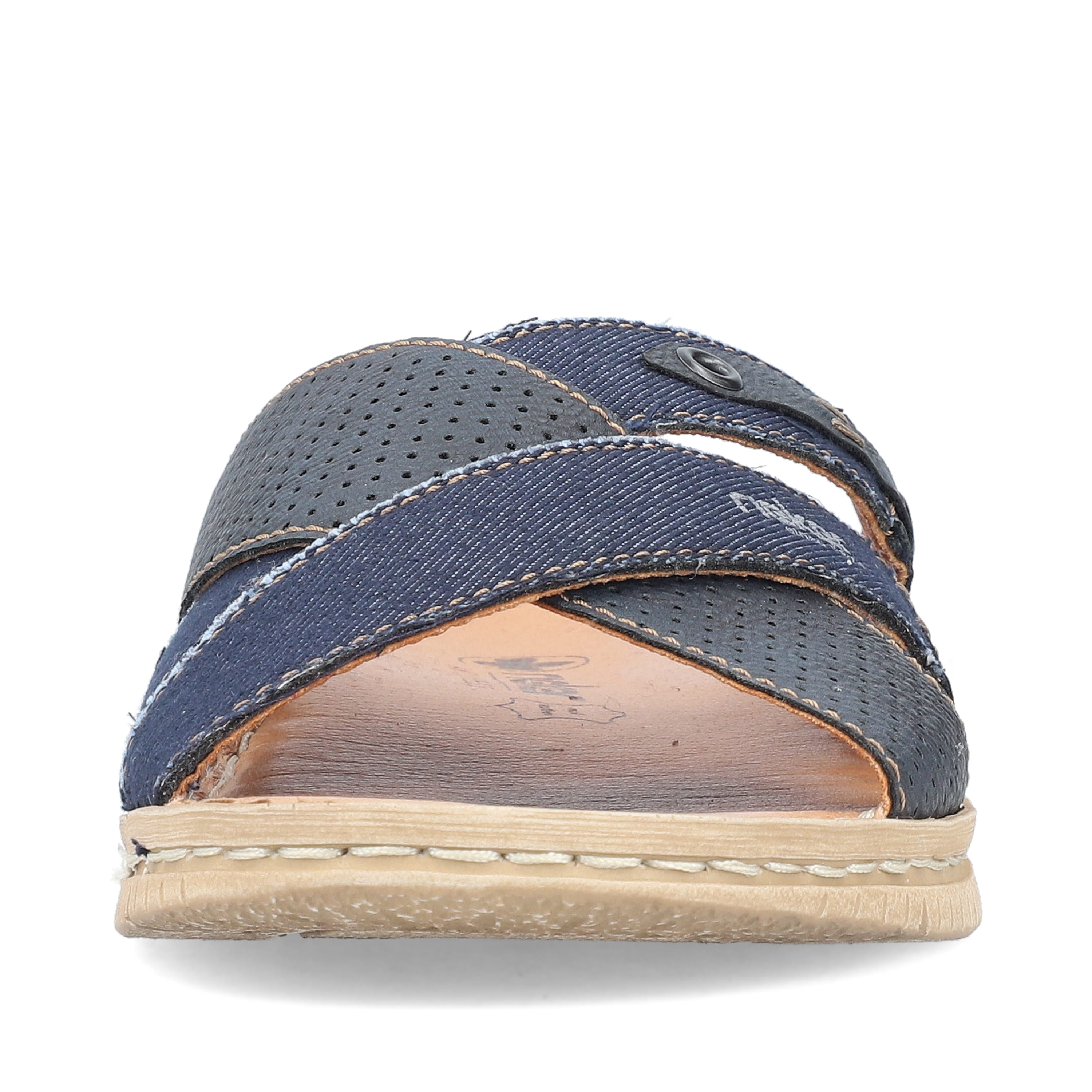 Rieker Herren Pantoletten marineblau