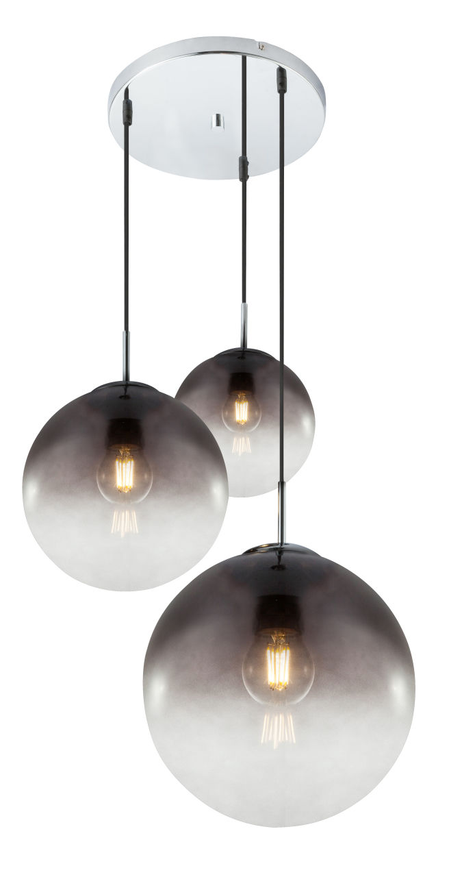 Globo Lighting - VARUS - Hängeleuchte Metall verchromt, 3x E27