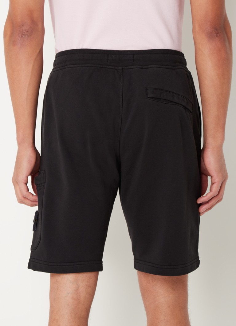 Pantaloni de trening Stone Island 64651 cu logo și picior drept
