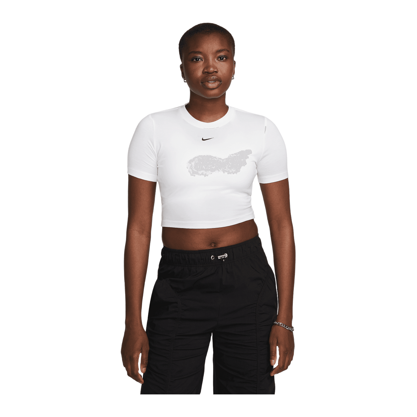 Nike Essential SLM Crop T-Shirt Damen Weiss F100