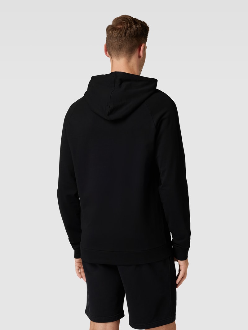 Hoodie mit Label-Print Modell 'Authentic' in schwarz