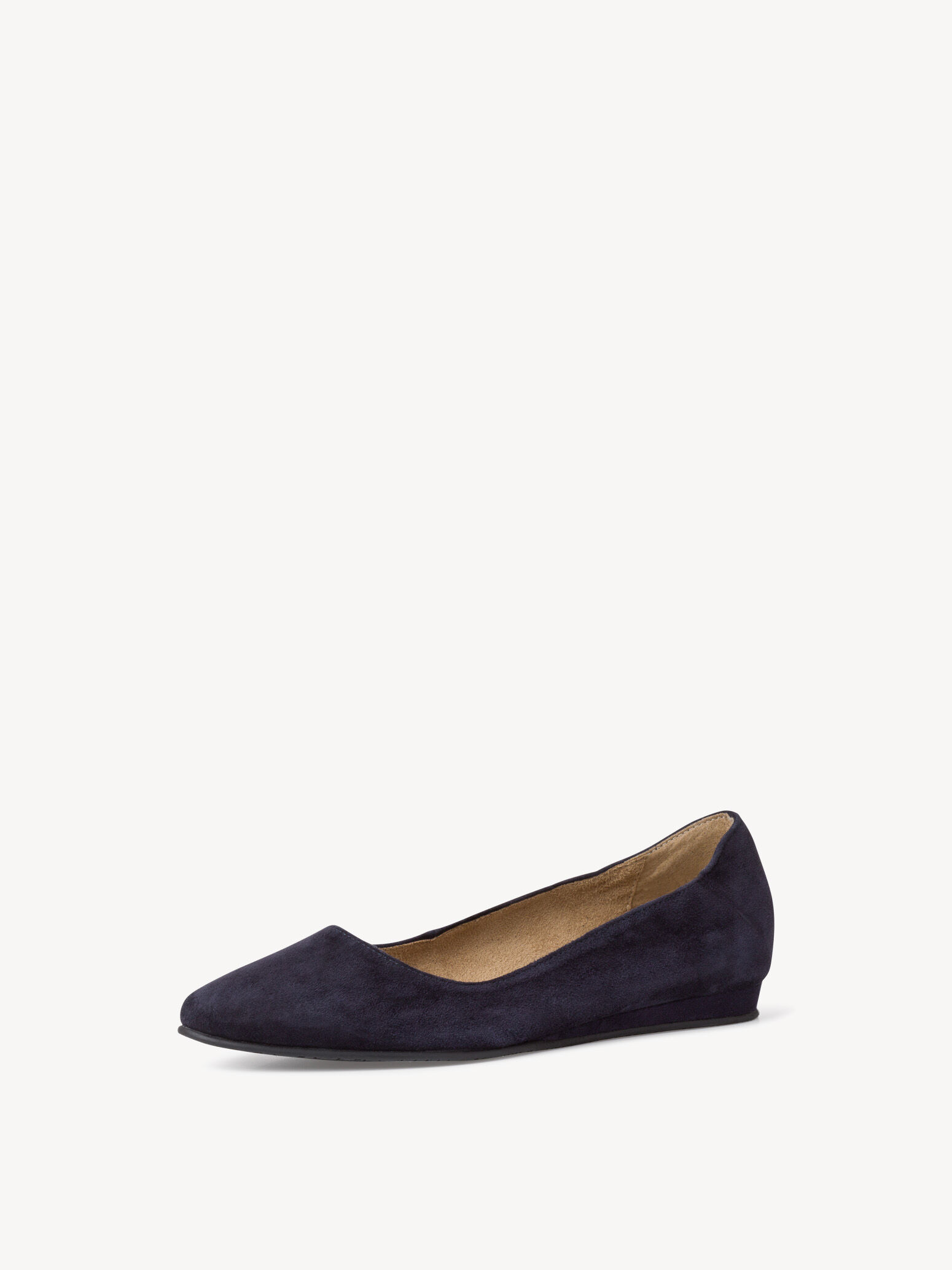 Ballerine en cuir - bleu