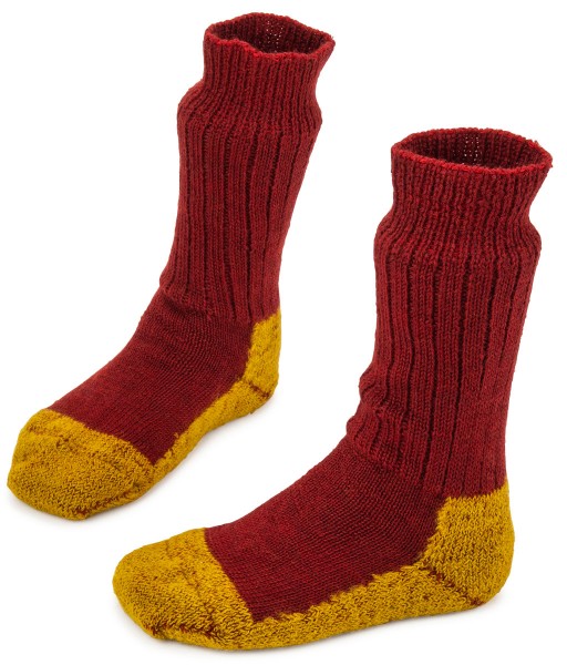 Hirsch Natur Kids ~ Trekking-Socke ~ mohn/goldnugget