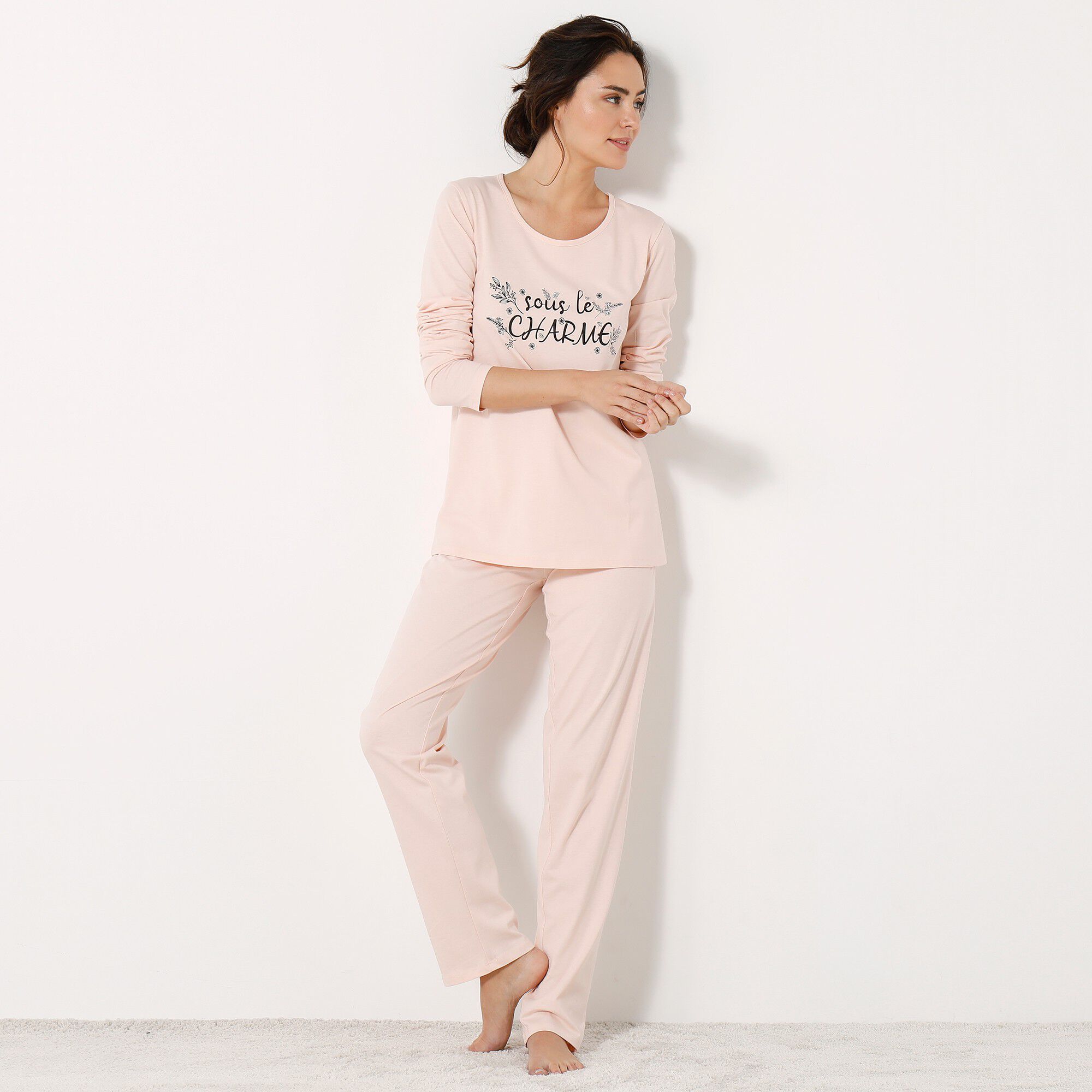 Pyjama manches longues motif 