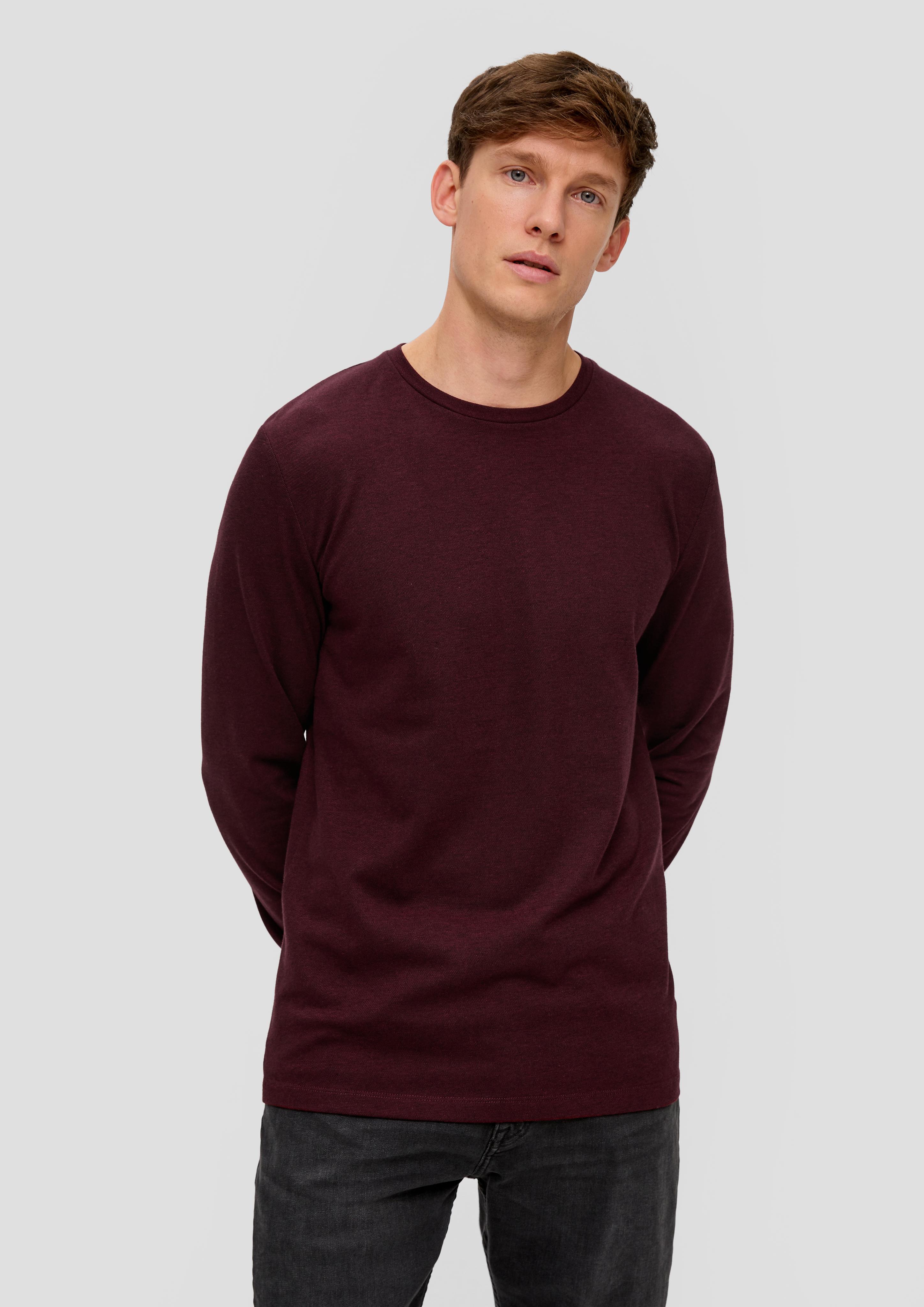 Piqué-Longsleeve aus Modalmix  2138646-39W1