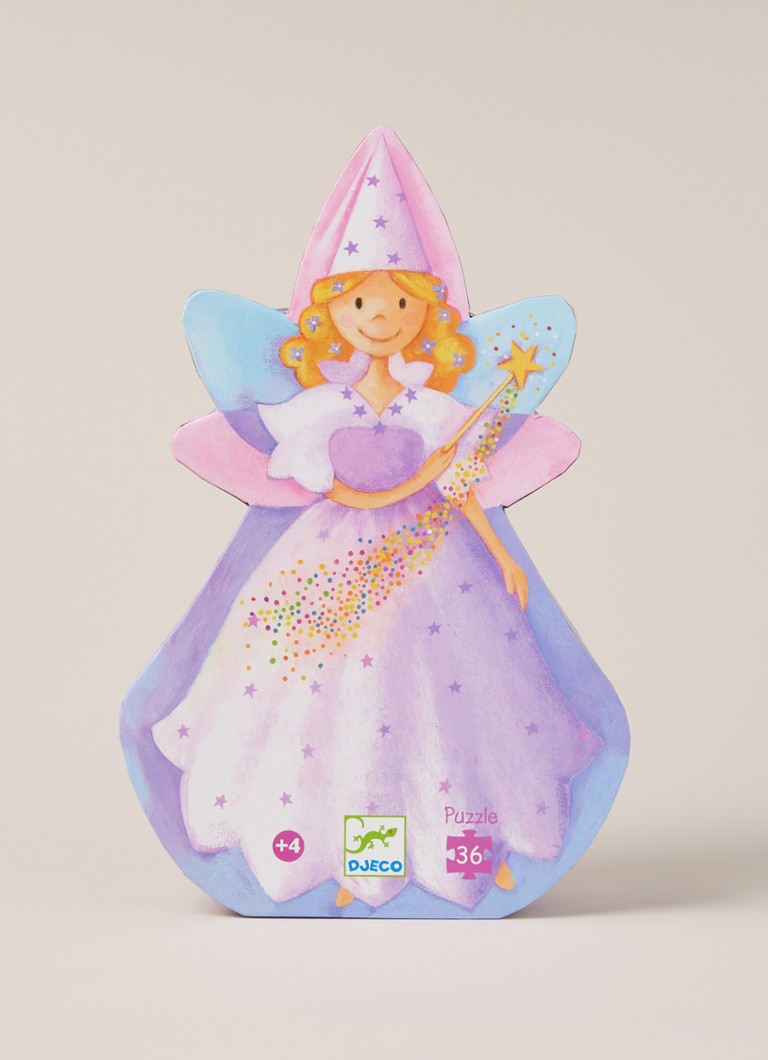 Puzzle Djeco cu zâne și unicorni, 36 de piese