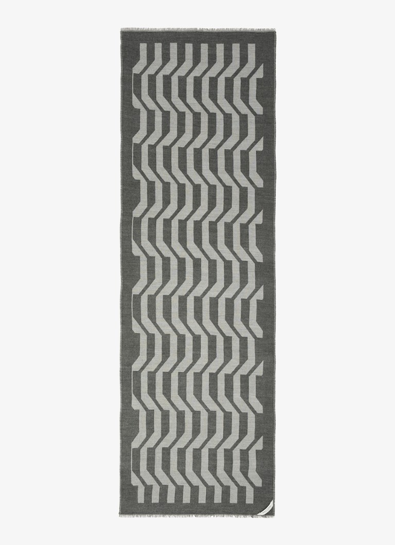 Marc O'Polo  Sjaal in scheerwolblend met grafische print 180 x 90 cm