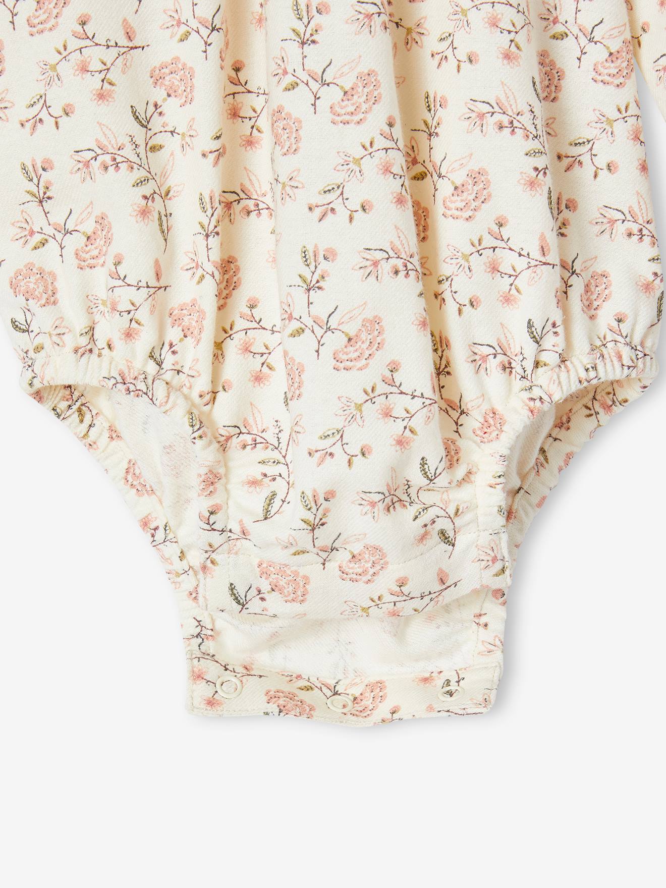 Vertbaudet Baby Overall mit langen Ärmeln - wollweiß