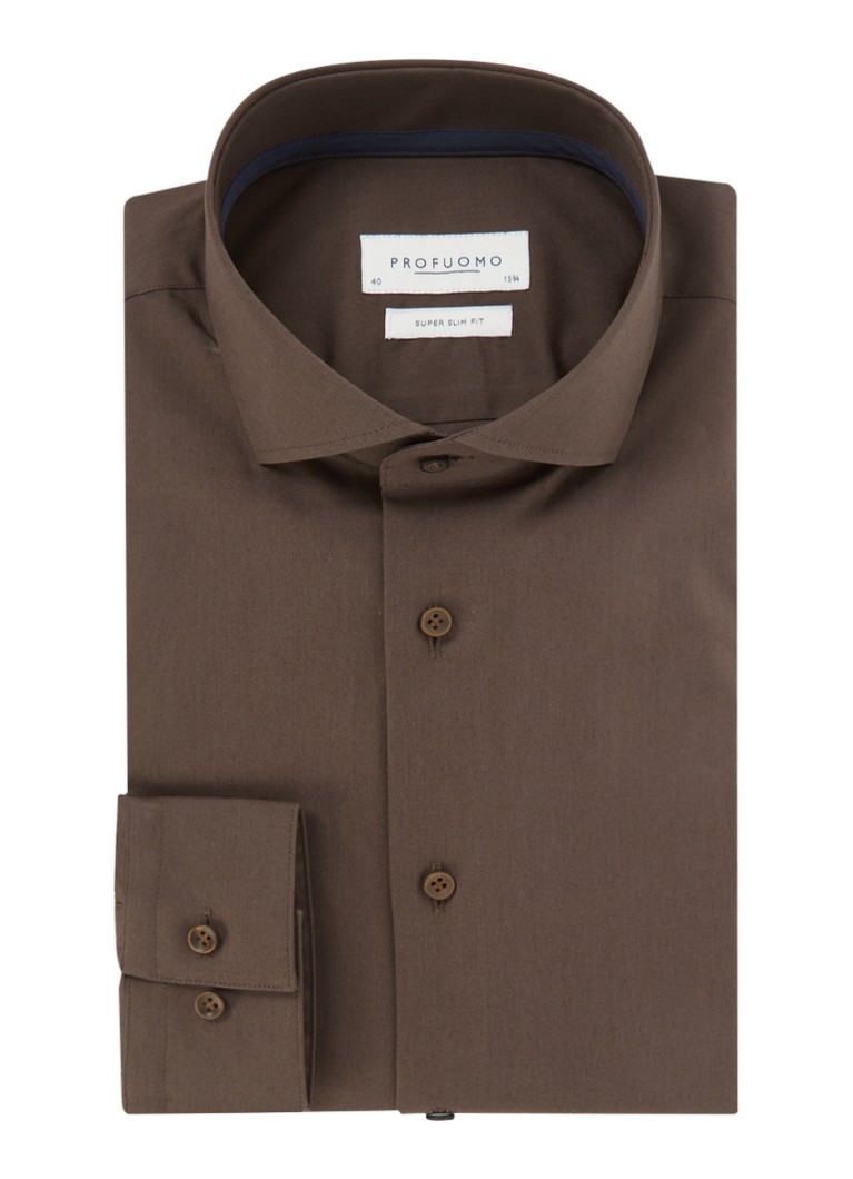 Profuomo Extra slim fit košulja s izrezanim ovratnikom