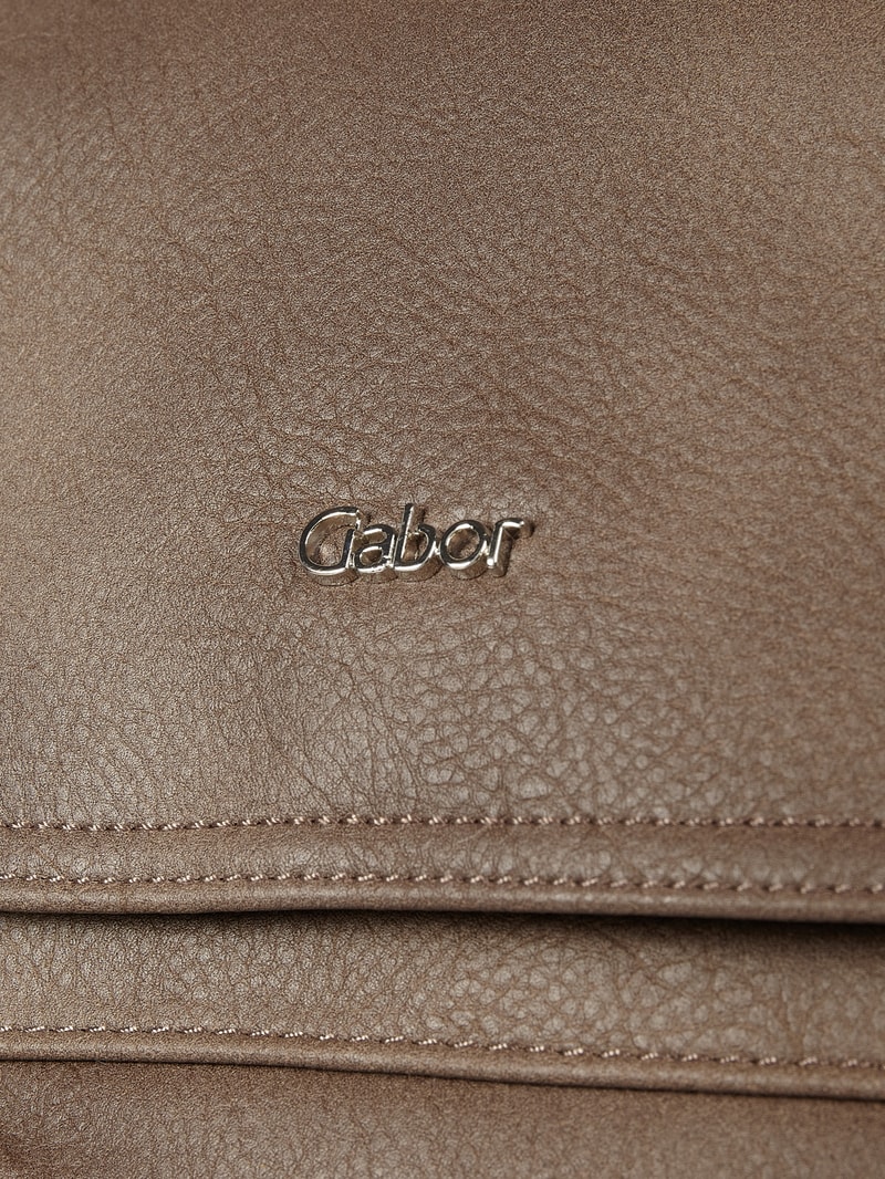 Rucksack in Leder-Optik in taupe
