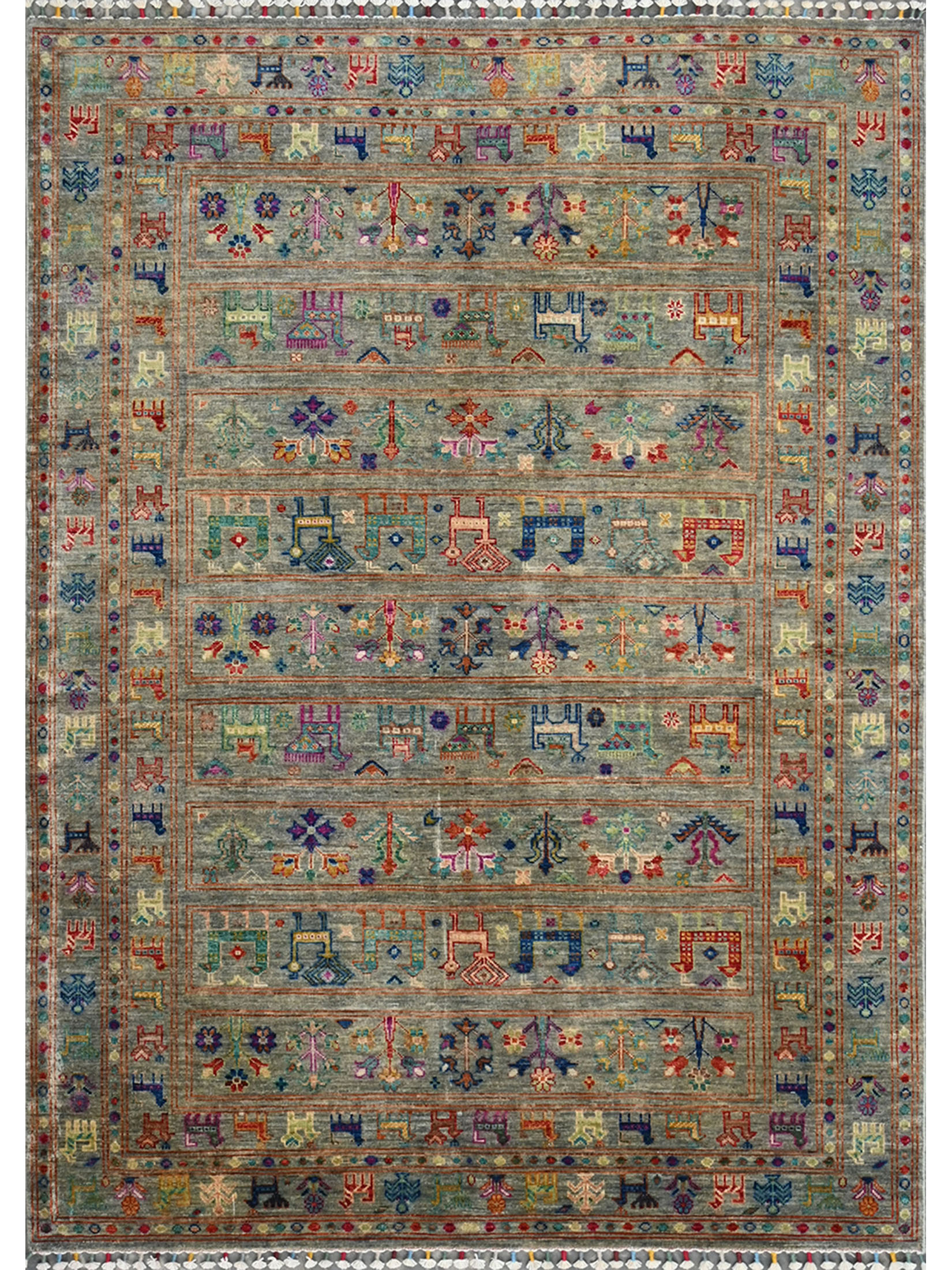 Chobi Schal ca. 208 x 149 cm, Unikat / Einzelstück