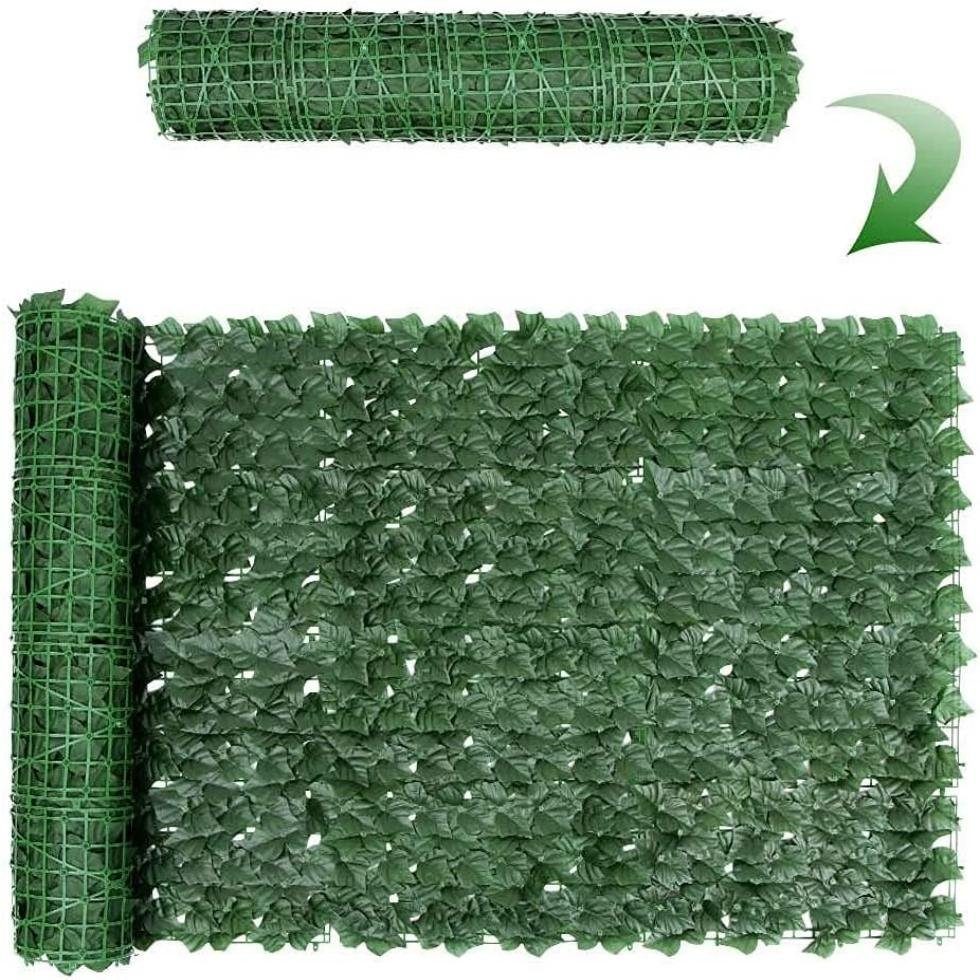 BlingBin Gartenzaun Künstliche Blätter Efeu Hecke Sichtschutz Windschutz Balkonverkleidung, (1-St), 1X3M