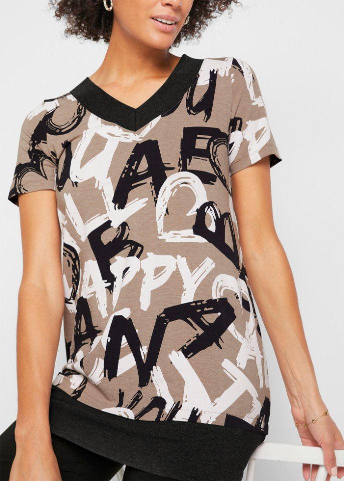 Long-Shirt mit Kurzarm