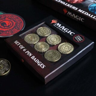 Magic the Gathering set of 6 Limited Edition Mana Symbol Pin Badges