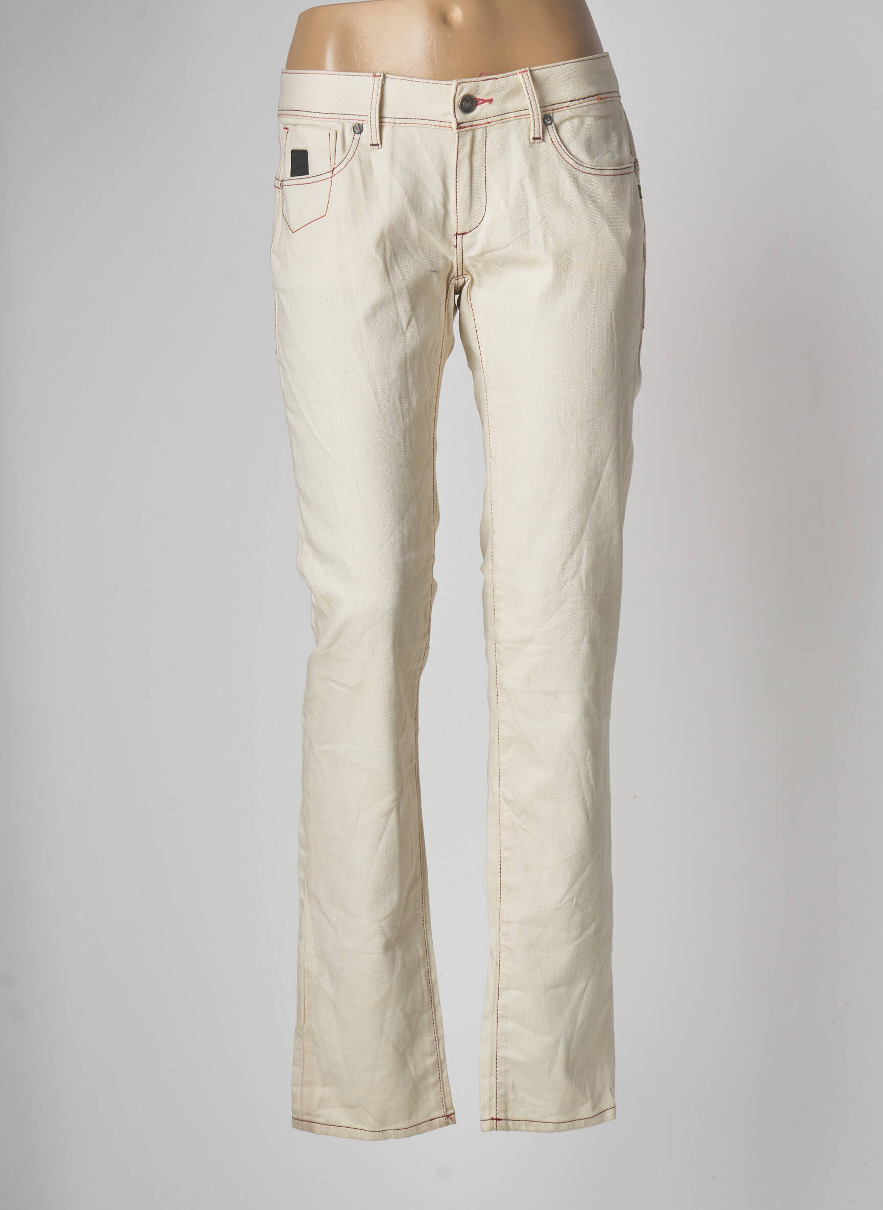 G Star Jeans Coupe Droite Femme couleur beige
