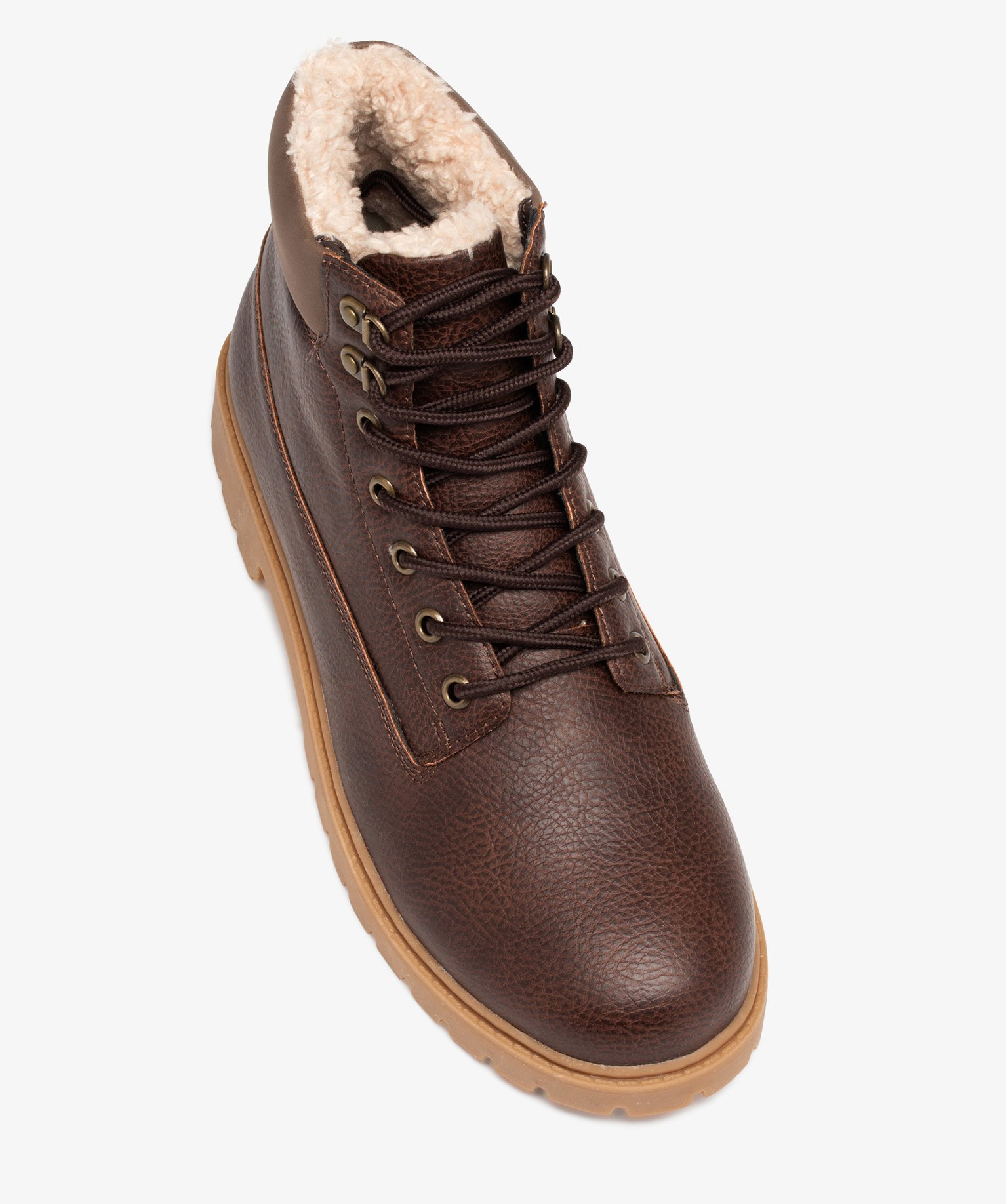 Boots homme à doublure chaude - Les Supaires marron | GEMO