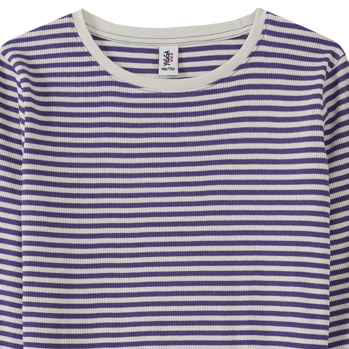 Mädchen Langarmshirt in Rippqualität