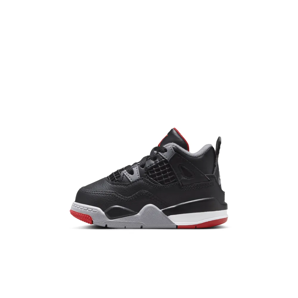 NIKE JORDAN 4 Retro TD Bred Reimagined BQ7670 006 / schwarz
