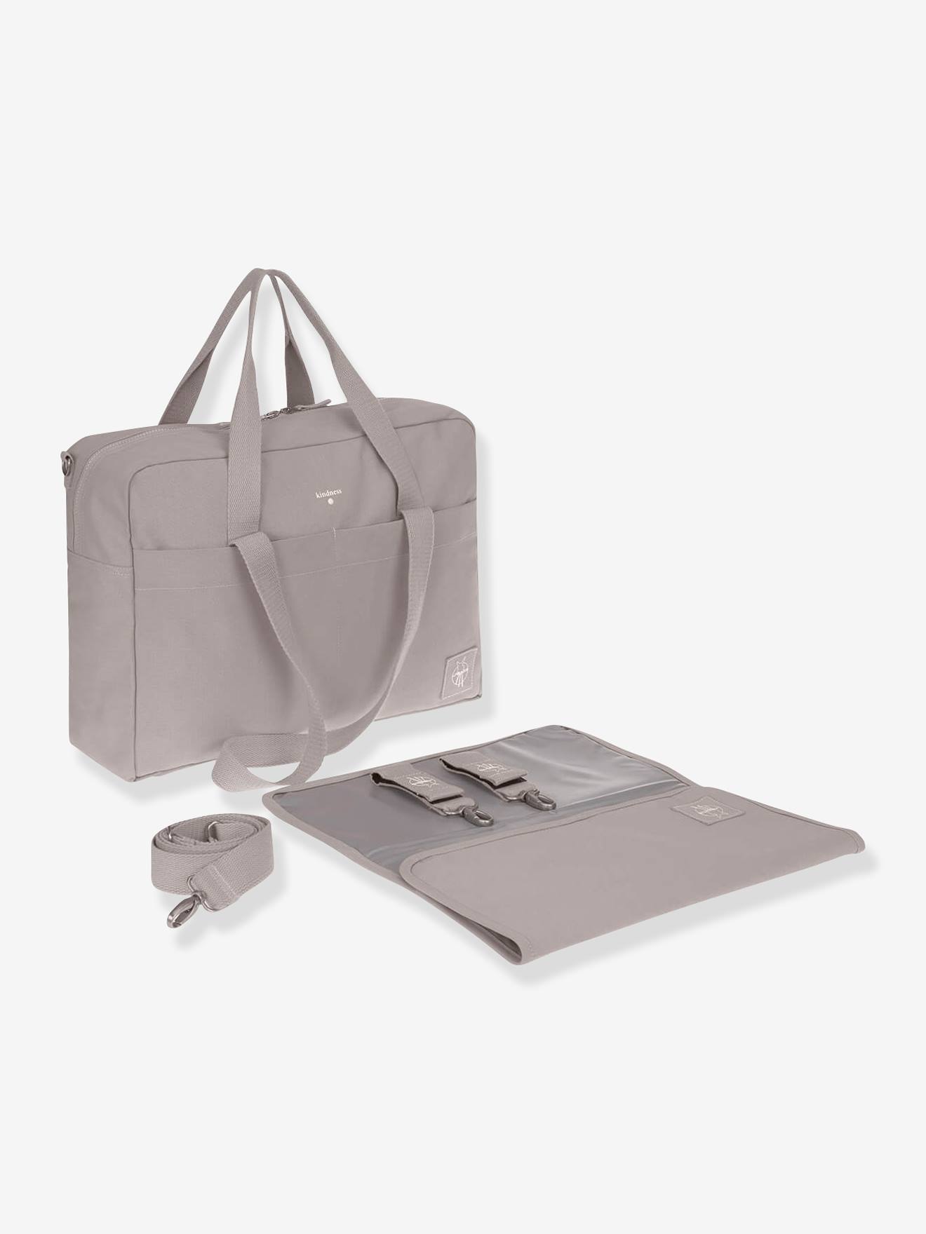 Sac à langer Green Label LÄSSIG Coton Essential taupe