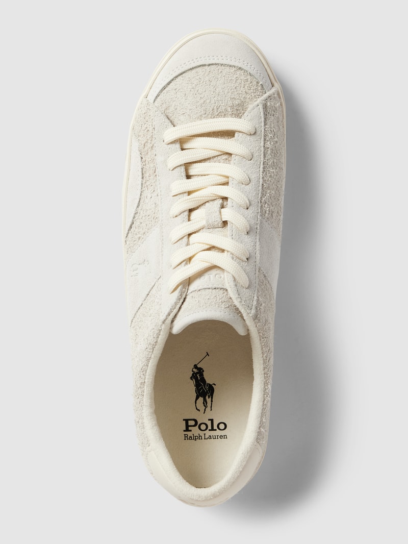Sneaker aus echtem Leder in weiß