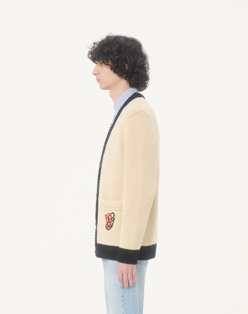 Cardigã Valentino de lã com bordado VG