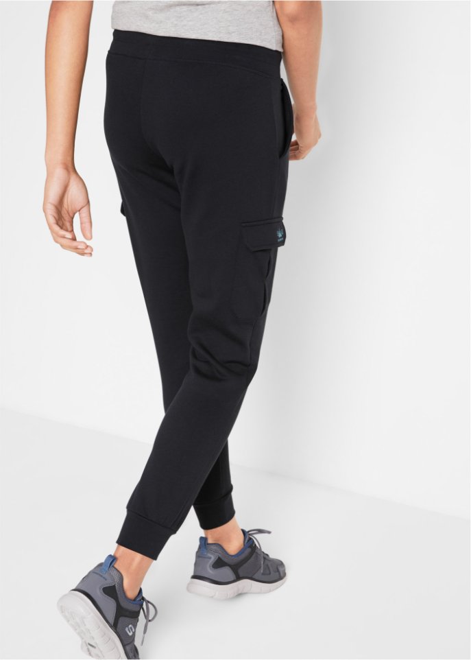 Jogginghose mit Cargotaschen, knöchelfrei