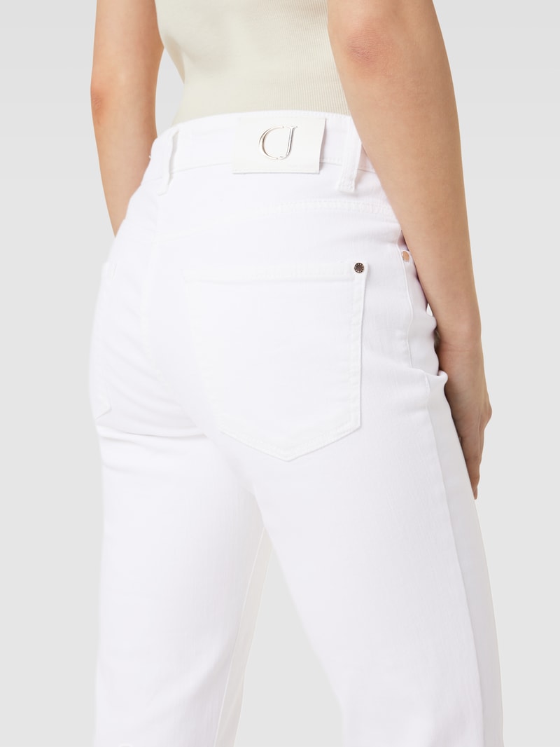 Flared Cut Jeans im 5-Pocket-Design Modell 'PARIS' in weiß