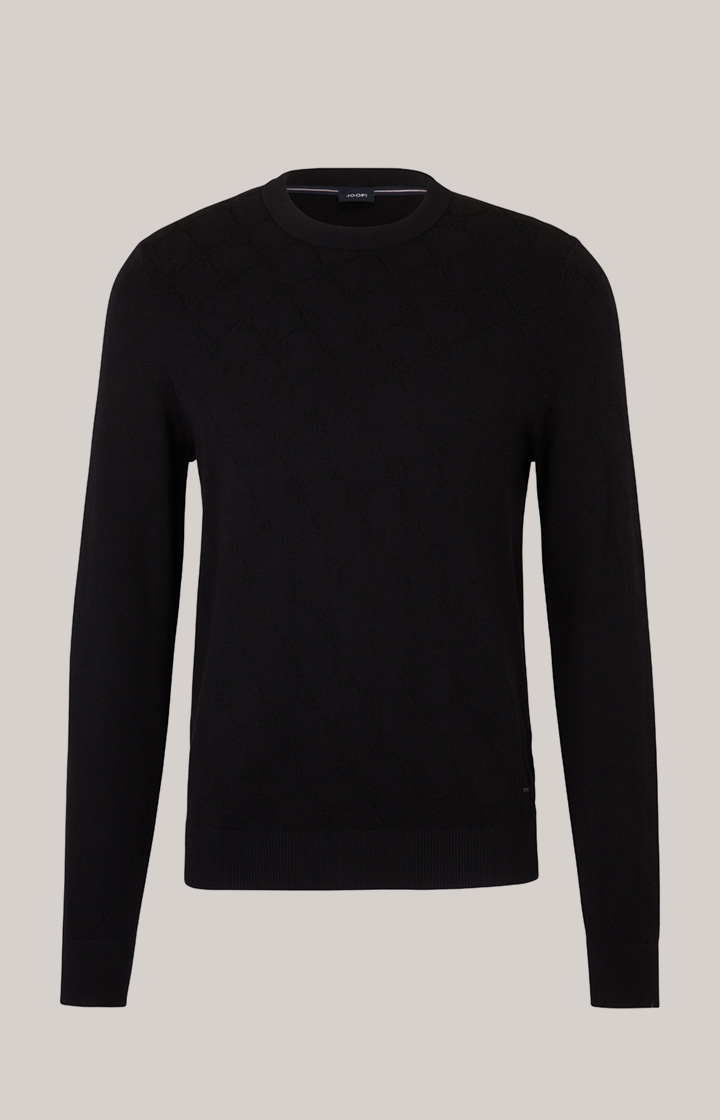 Cornflower-Pullover Ravon in Schwarz gemustert