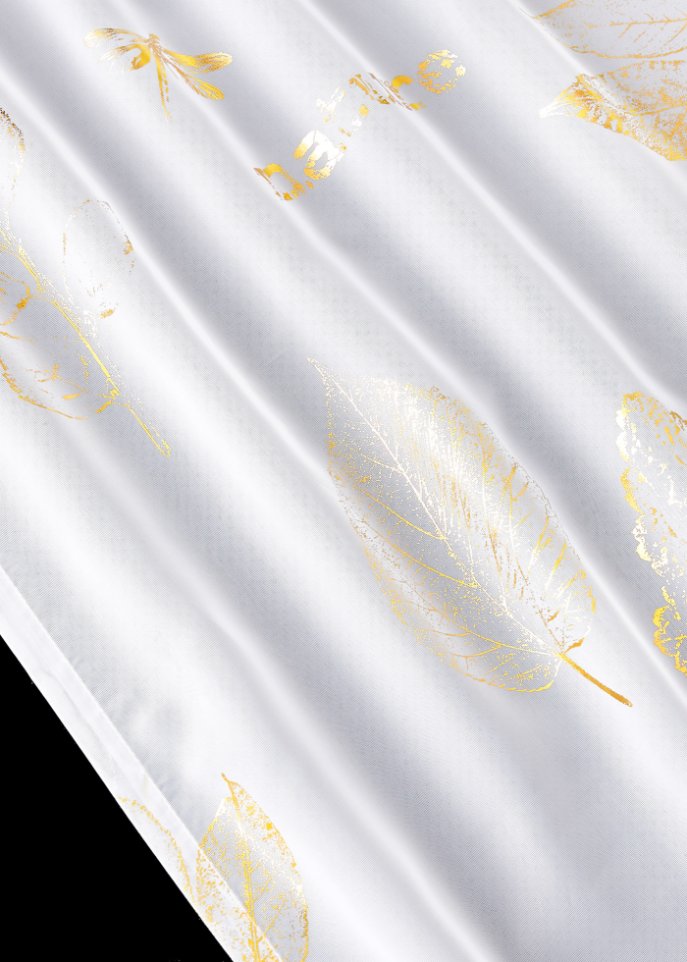 Transparente Gardine mit Glanz Druck (1er Pack)