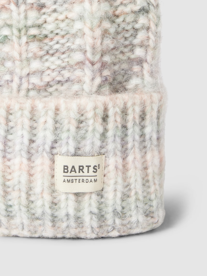 Beanie mit Strukturmuster Modell 'Flata' in khaki