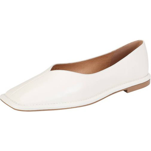 ekonika Ballerinas mit modischer Karree-Spitze