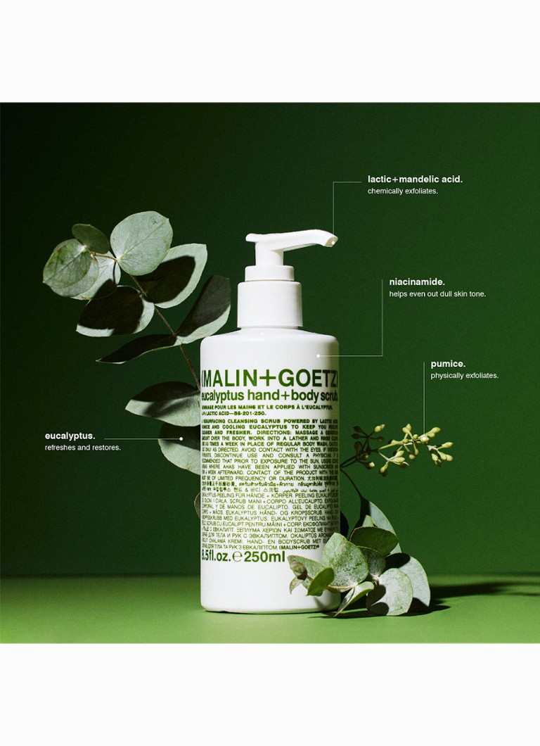 MALIN+GOETZ Exfoliant pentru corp și mâini cu eucalipt - Exfoliant corporal