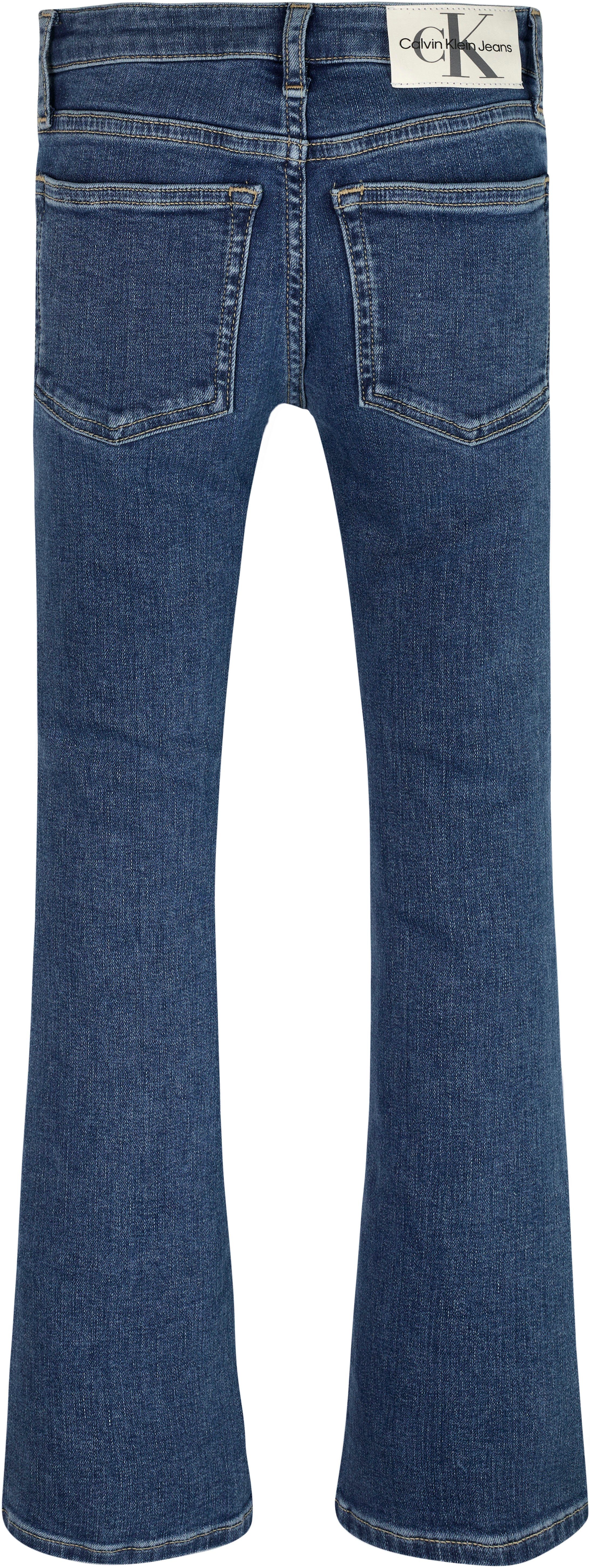 Calvin Klein Jeans Schlagjeans FLARE ESS BLUE STRETCH im 5-Poket-Style