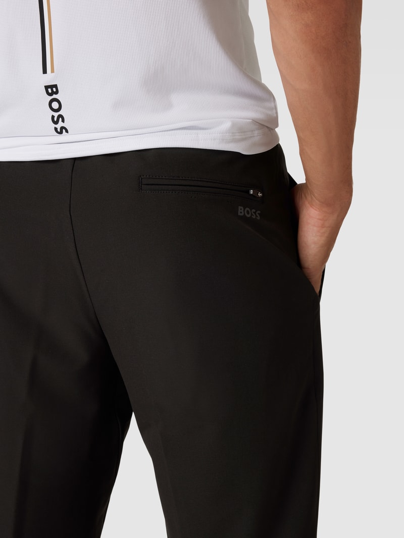 Stoffhose mit elastischem Bund Modell 'Flex' in schwarz